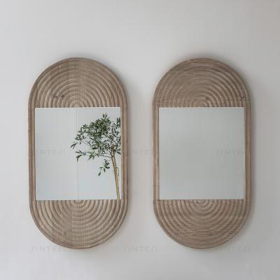 China Mid century pine height sabi sabi antique vintage furniture mobiliario living room modern large repurposed large furniture sets wooden wall mirror for sale