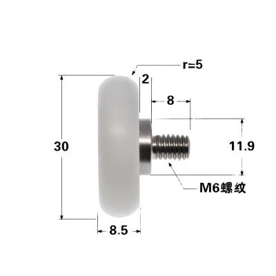 China Hotels China Manufacturer Factory Price Nylon Bearings Pulley Sliding Window Roller Bearings for sale