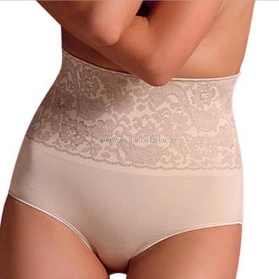 China Santoni Antibacterial Seamless Knit Jacquard High Waist Body Shaping Brief Underwear For Women for sale