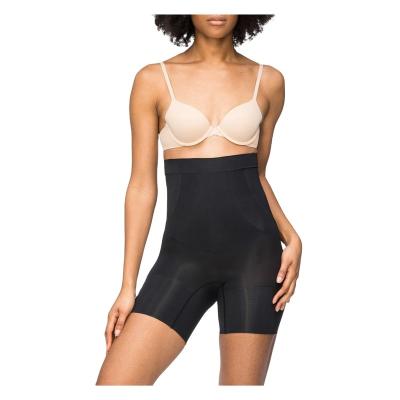 China Antibacterial Wear Your Own Bra Seamless Nylon Spandex Open Bust High Waisted Mid Thigh Bodysuit Shapewear for sale