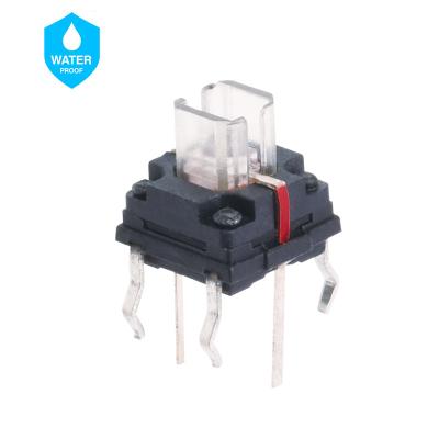 China Professional RoHS Compliant IP67 PCB Mounted Dip LED Tactile Push Button Switch TL0706 for sale