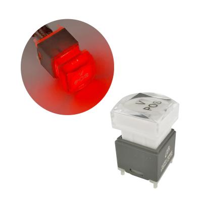 China SPST Push Button Switch High Quality Led Illuminated Push Button Switch for Audio/Visual Selling Network and Instrumentation for sale