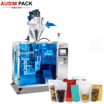 China Food Automatic high speed 4 sides sachet filling sealing machine 50g powder auto servo packaging machine for sale