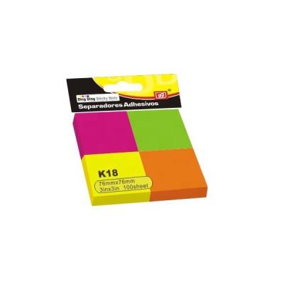 China Wholesales Self Adhesive Recycled Good Quality Bright Color Sticky Notes For School Home Office for sale