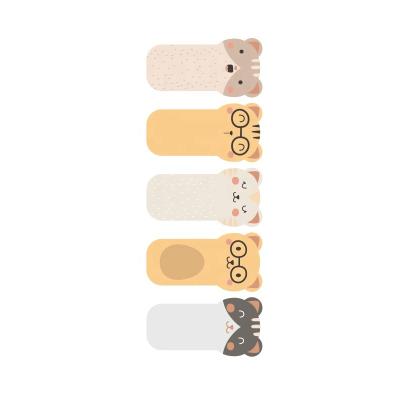 China Stationery Wholesale Creative Animal Kawaii Factory Sticky Notes,New Recycled Cute Die Cut Index Cards Bookmark for sale