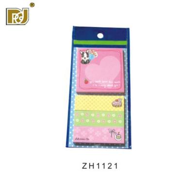 China Self Adhesive Matching Colored Flag Shaped Sticky Notes As Bookmark for sale