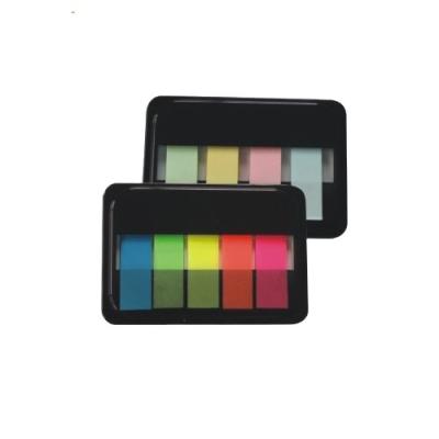 China PET Neon Removable Plastic Strip Self Adhesive Color Assorted Neon Sticky Notes For Bookmark for sale