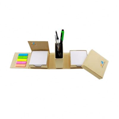 China Self Adhesive Custom Printed Colorful Index In Sticky Notes And Page Sticky Marker Organizer Desk Cube Wholesale Index Tabs Flags In Kraft Paper Box for sale