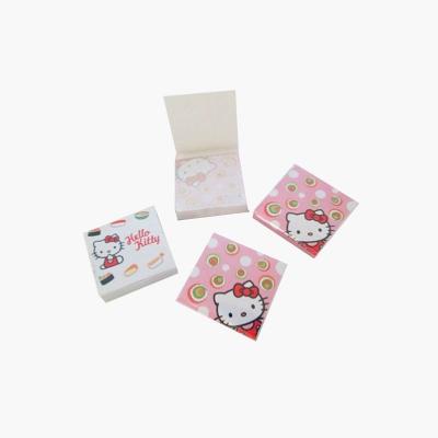 China JUNWEI Kawaii Style Self Adhesive Cube Memo Pad Stationery Sticky Note Pads for sale