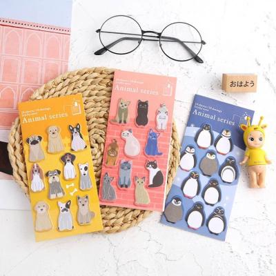 China Stationery Kawaii JUNWEI-STICKY NOTE STICKY STICKER Memo Pads Cute Animal Sticky Memo Pads Self Adhesive Funny Student School Supplies for sale