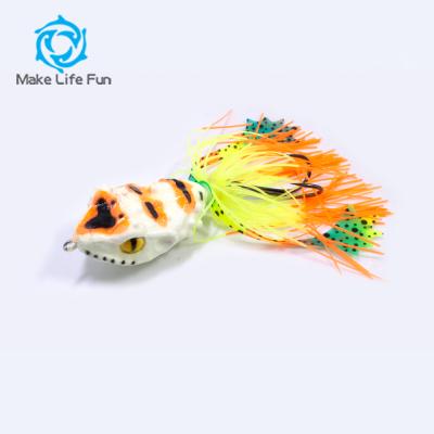 China Foam Hard Body Silicone Edges Long Mount Snakehead Hard Baits Lure Fishing Frog for sale