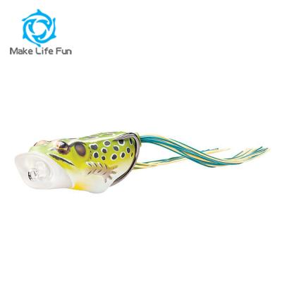 China New Design Body Cavity Plastic Frog Snap Soft Frog Lure for sale