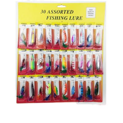 China Ice Fishing Hard Lure Fishing Lure Boutique Set, Ice Fishing Lure With Feather for sale