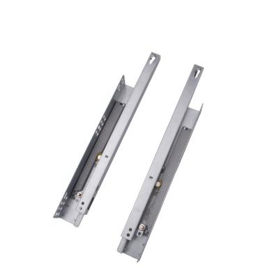 China Soft Closing Hardware Hidden Drawer Slide Undermount Drawer Slide Without Noise 2-Fold Kitchen Hardware for sale