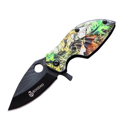 China 3D PRINTING Non-variable Leaf Stainless Steel Mini Pocket Knife Survival Outdoor Knife for sale