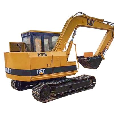 China Building Material Stores Promotion Fast Speed ​​Even Cat E70b Used Mini Excavators Machinery For Construction for sale