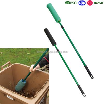 China BIN Wheelie Trash Brush with Telescopic Handle, Long Handle Soft Microfiber Brush for sale