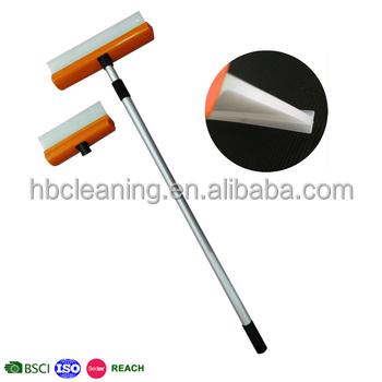 China Sustainable Silicone Water Blade With Handle Telescoping Silicone Wipers Long Handle Silicone Scrapers Water Blade for sale