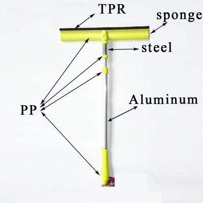 China Sustainable professional window cleaning tools, floor squeegee with rubber blade for sale