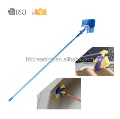 China Ceiling 360 degree swivel corner brush, 0 risk gutter brooms, 9years factory ceiling broom, for sale