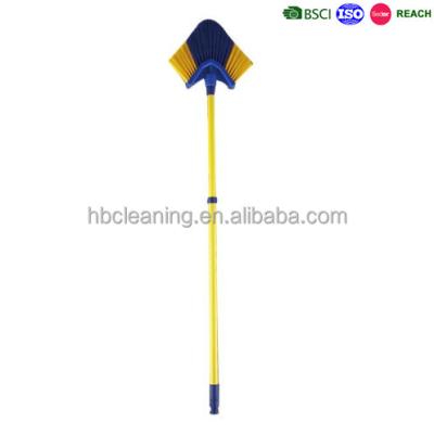 China Ceiling home plastic broom, best telescopic broom for angle for sale