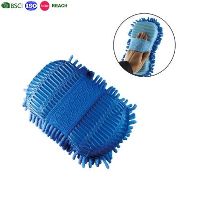 China China Supplier 14year Supplier 14year Azo Microfiber Waterproof Chinelle Glove Free Promotional Car Glove Azo Microfiber Glove Free Sponge BSCI for sale