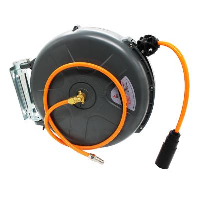 China Adjustable Water Hose Reel For Car Wash Steel Wire Pipes for sale