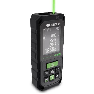 China Green Mileseey S8G 100m Laser Tool Area Measuring Laser Distance Meter Laser Distance Measure 115*49*26mm for sale