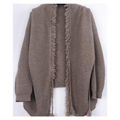 China Rough Edge Competitive Price Custom Winter Knitted Cardigan For Women for sale