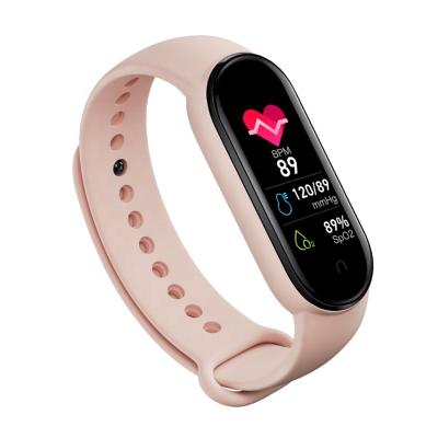 China 2021 wholesale smart sleep tracker sport m6 smartwatch monitor blood pressure touch screen smart watch reloj bar wristband sleep tracker for women men for sale