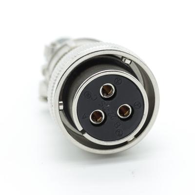 China Waterproof ip66 power water electrical lug quick connect wire air conector 3pin 4pin bayonet for sale