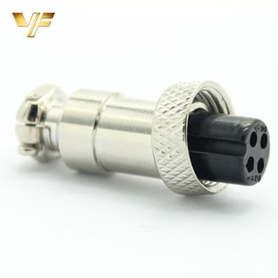 China Round type screw cable gx power gx12 4pin 5 pin electrical connector for sale