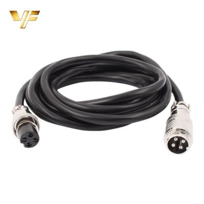 China Industrial Circular Micro Video Cable 4 Pin Connector gx16 4p Aviation Connector for sale