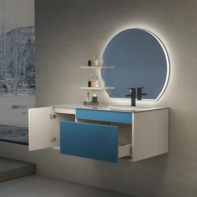 China Modern Hot Sale Eco-friendly Luxury Wall Hung American Style Vanity Bathroom Vanity for sale