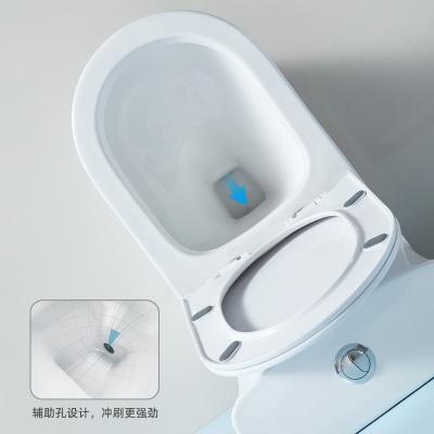 China Automatic Operation Shower Room WC Siphon Flushing Ceramic European Toilet, European White One Piece Toilet With Siphon Flushing for sale