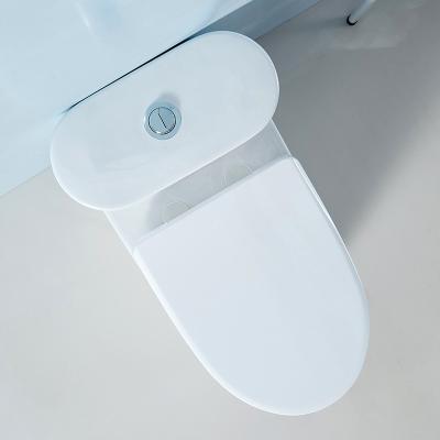 China Sanitaire One Piece Sanitaire Belt Automatic Operation Toilet Bowl Hotel Bath China WC Seats Modern Custom Made Toilet Toilets Home for sale