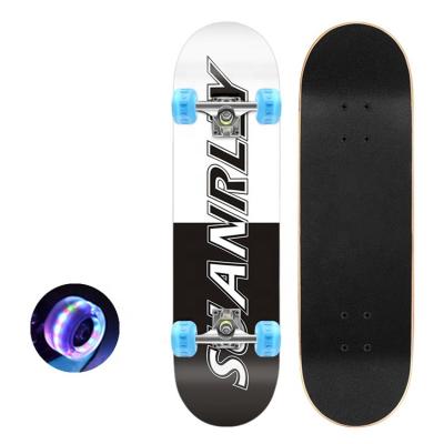 China Outdoor Activities Wholesale Price 7 Ply Maple Stripe Skateboard Environmental Empty Deck Skateboard On Sale for sale