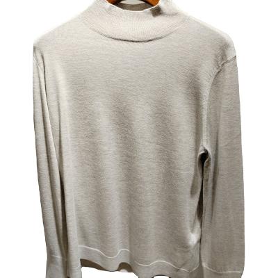 China Women Silk Cashmere Anti-pilling High Neck Pullover Sweater for sale