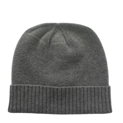 China Soft Touch Feeling Popular Pure Cashmere Knitted Beanie Hat Unisex for sale