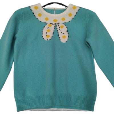 China Cute Pure Cashmere Children Round Neck Sweater Anti-Shrink Sweater for sale