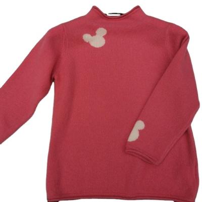 China 100% Anti Shrink Cashmere Sweater Designs For Kids Girls, Pink Sweater for sale