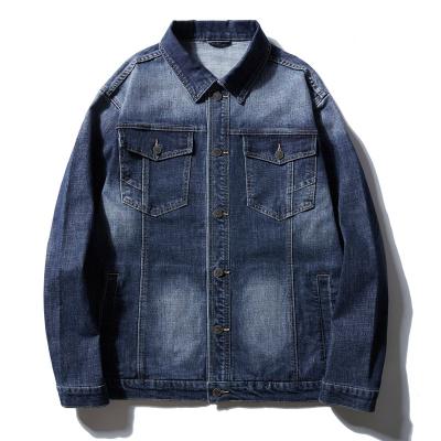 China Viable new hot sale products wholesale designer casual oversized Custom Men's jacket denim jackets plus size jackets for sale