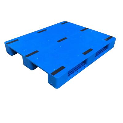 China Cheap Euro Blue HDPE Plastic Deck Pallet 1200X1000 Closed Flat Solid Heavy Duty Durable Heavy Duty Deck Pallet for sale