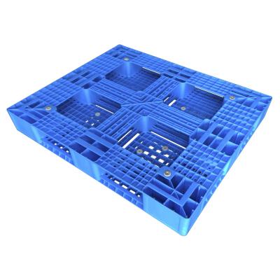 China Popular Single Sided Plastic Pallet Shipping 6 Runner Warehouse Stacking Pallet for sale