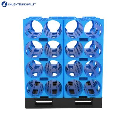 China one piece HDPE storage 5 gallon water bottle 3/4 pocket bottled water storage rack for sale for sale