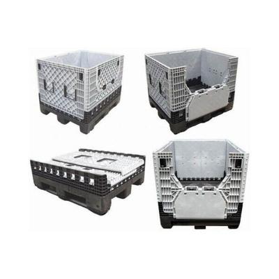 China Solid Box Vegetables Folding Plastic Box Pallet Cartons Folding Crate for sale