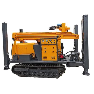 China energy & Mining Air Compressor Water Rig Depth 260m 180m Rotary Water Well Crawler Mine DTH Drilling Rig for sale