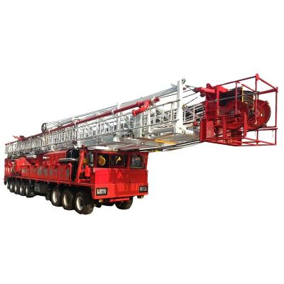 China energy & API Mining Standard 60 Tons Load XJ350 Rig XJ10 Workover Rig Truck-mounted Drilling Rig For Oilfield for sale