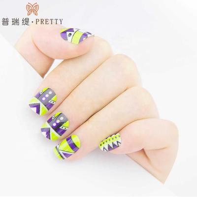 China NAIL SALON Free Sample Various Color Wholesale Custom Fake Nails Press On Nails For Women for sale