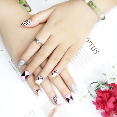 China New Design Ballerina Fakenails 24 Pcs Press On Full Cover Adult ABS Artificial Nails for sale